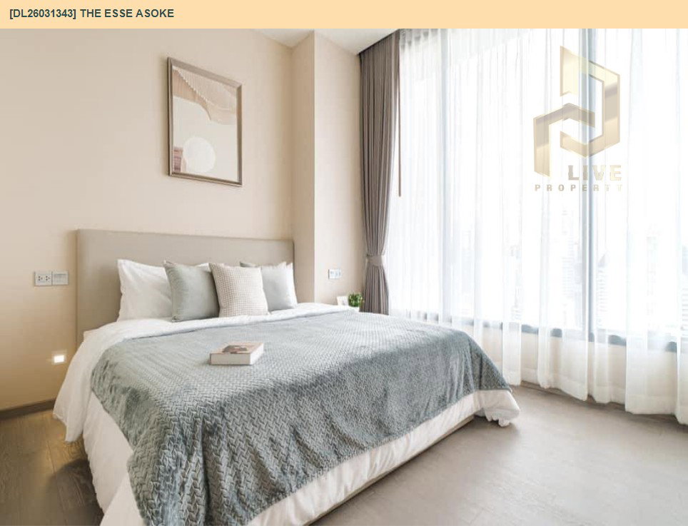 รูป DL26031343 ให้เช่าคอนโด ดิ เอส อโศก (The ESSE Asoke) ใกล้ BTS อโศก พร้อมเข้าอยู่ โทรด่วน 0653619502 LineID @897iyzll - รูปที่ 9/13