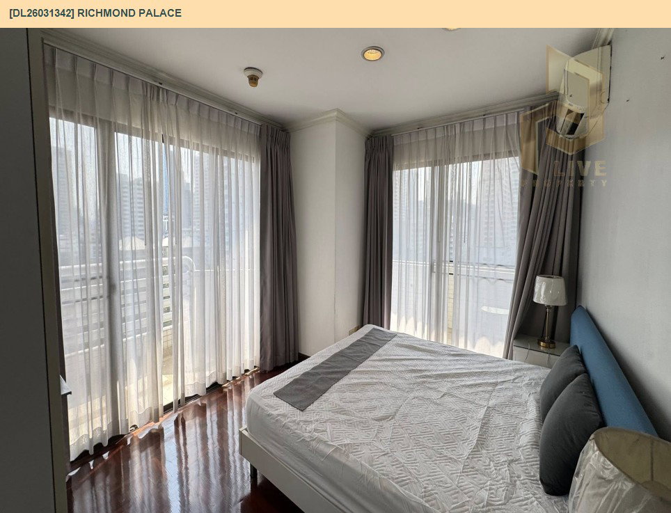 รูป DL26031342 ขายคอนโด ริชมอนด์ พาเลส (Richmond Palace) ใกล้ BTS พร้อมพงษ์ พร้อมเข้าอยู่ โทรด่วน 0653619502 LineID @897iyzll - รูปที่ 6/19