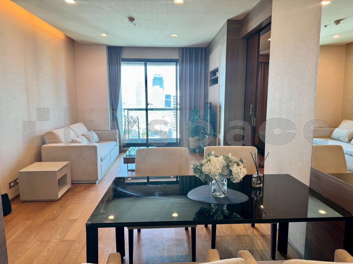 รูป ▚ LH190ツ ให้เช่า: The Address Sathorn 1BR 55sqm. 38K ✨ ห้องแต่งโทนอุ่น ฟีลโฮมมี่ น่าอยู่มาก เฟอร์ครบพร้อมเข้าอยู่ 🏙️ - รูปที่ 2/9