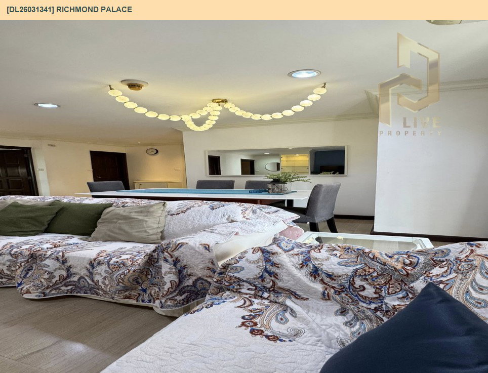 รูป DL26031341 ให้เช่าคอนโด ริชมอนด์ พาเลส (Richmond Palace) ใกล้ BTS พร้อมพงษ์ พร้อมเข้าอยู่ โทรด่วน 0653619502 LineID @897iyzll - รูปที่ 13/19
