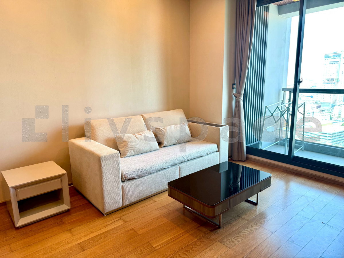รูป ▚ LH190ツ ให้เช่า: The Address Sathorn 1BR 55sqm. 38K ✨ ห้องแต่งโทนอุ่น ฟีลโฮมมี่ น่าอยู่มาก เฟอร์ครบพร้อมเข้าอยู่ 🏙️ - รูปที่ 3/9