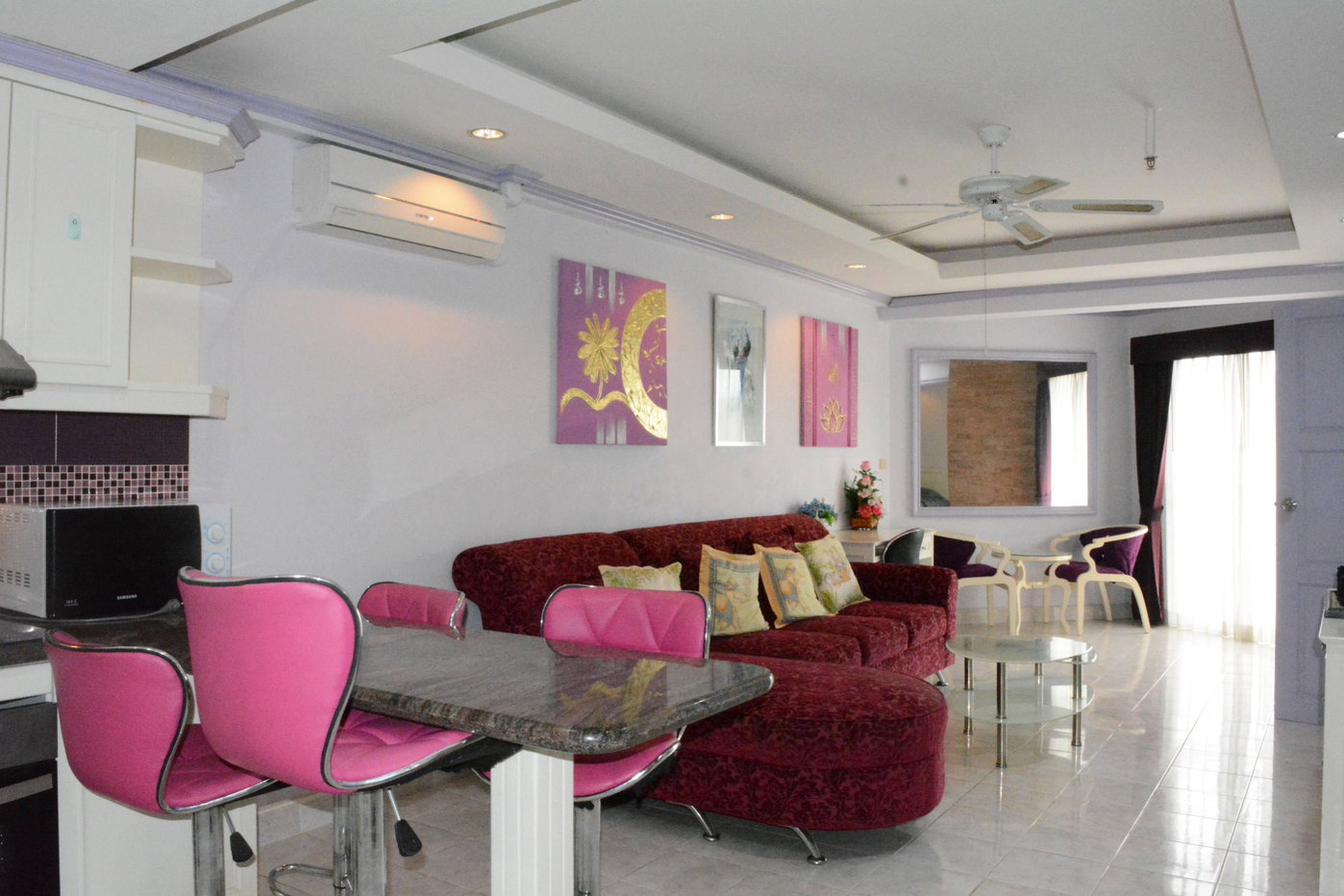 รูป 1 Bed Condo for Rent at Jomtien Beach Condominium in Pattaya - รูปที่ 1/15