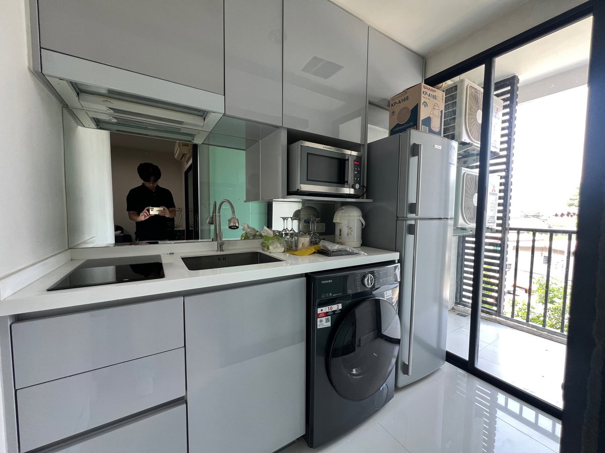 รูป เมโทร สกาย รัชดา ชั้น 4 แบ่งสัดส่วนชัดเจน ครัวแยก พร้อมเข้าอยู่ - รูปที่ 4/5