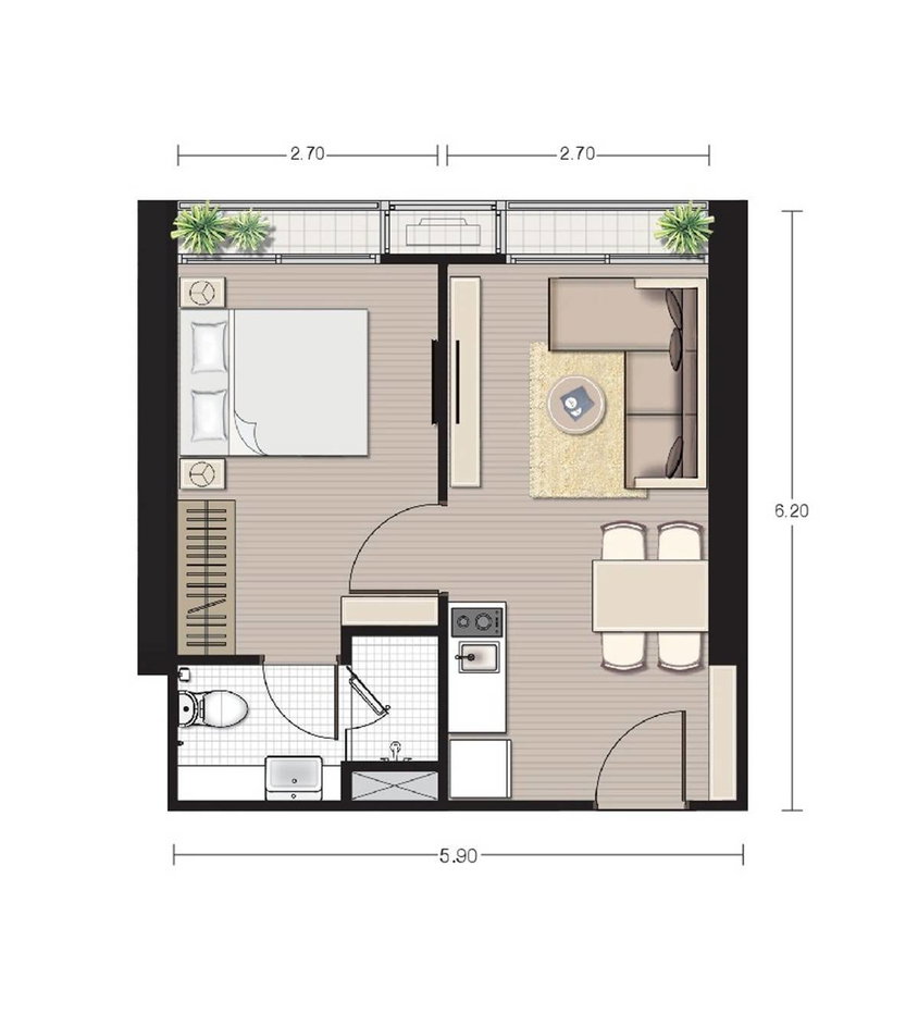 รูป คอนโด 1-ห้องนอน ที่ โนเบิล บีอี ไนน์ทีน สุขุมวิท ใกล้ BTS นานา (ID 2603228) - รูปที่ 11/11