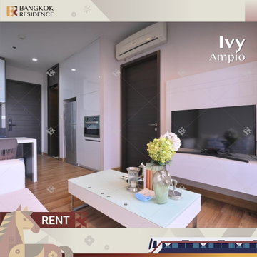  เช่าคอนโด 🌃 Ivy Ampio  ใกล้ MRT ศูนย์วัฒนธรรมฯ 1 นอน 44.19 sqm ยูนิตว่างแล้ว 💚 