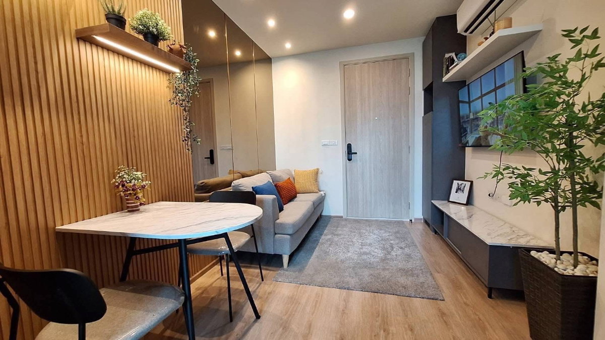 รูป 🔥 ห้องสวยหายากให้เช่า – Nue District R9 ✨ 1 ห้องนอน ห้องหัวมุม ชั้นสูง วิวเมืองโล่งสวยมาก - รูปที่ 4/9