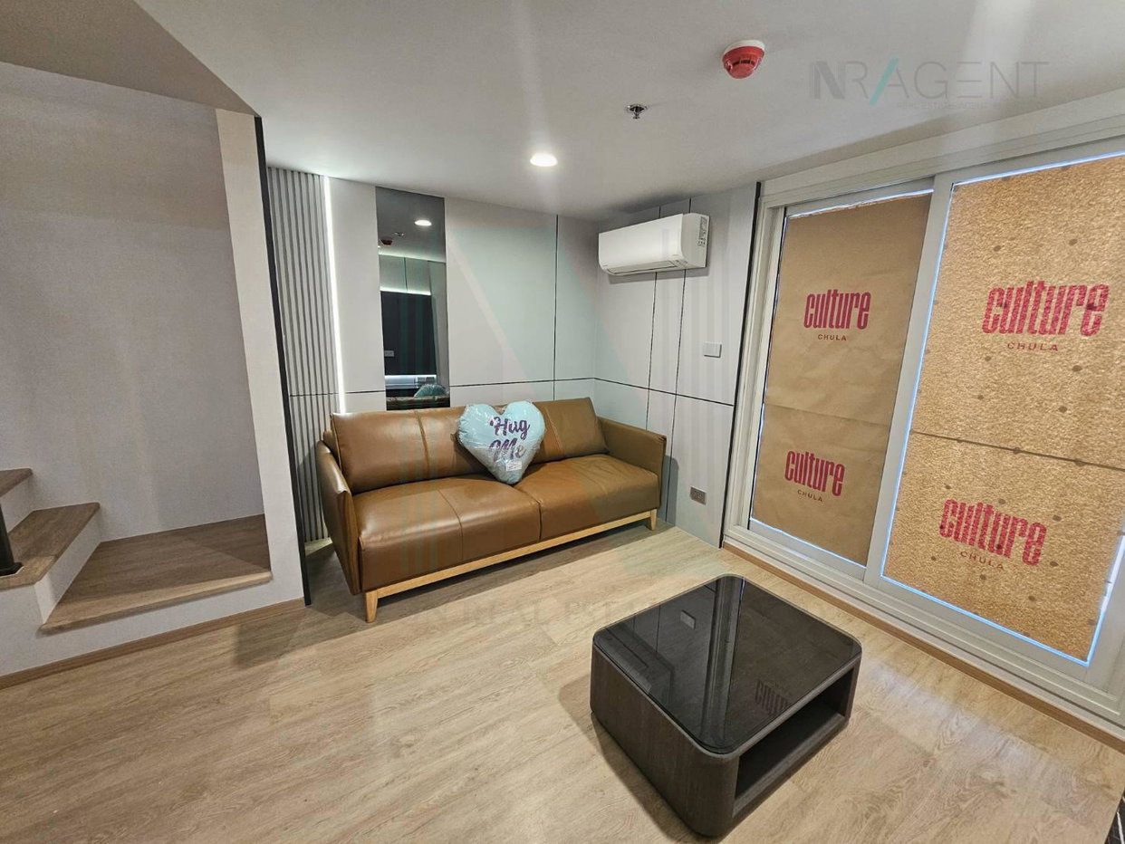 รูป 🔺 ให้เช่าคอนโด คัลเจอร์ จุฬา อาคาร 1 ชั้น 23 Duplex 2 ห้องนอน ขนาด 57 ตรม ใกล้ สามย่าน มิตรทาวน์ - รูปที่ 1/8