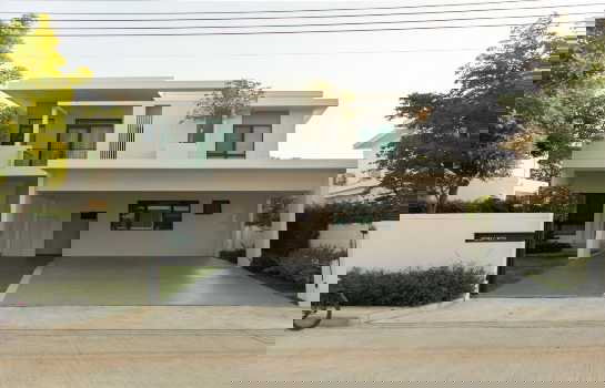 ขายบ้านเดี่ยว : ให้ เช่าบ้านเดี่ยวหรู Mantana Bangna Km.15 (มัณฑนา บางนา กม.15) หลังใหญ่ 102 ตารางวา บ้านใหม่ไม่เคยเข้าอยู่ วิวสวนส่วนตัว