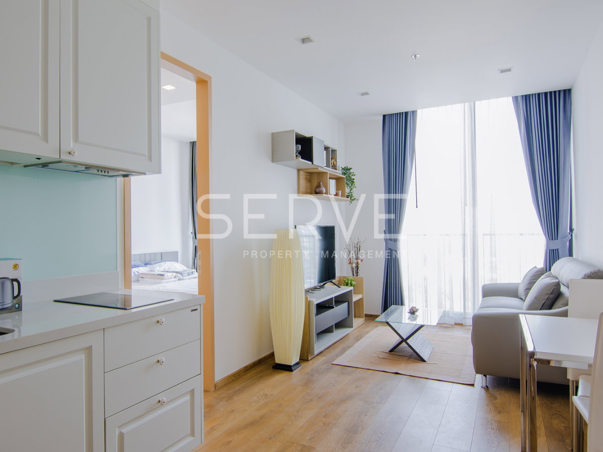 รูป 🔥30K🔥- 1 นอน ห้องสวย มีอ่าง กับชักโครกไฟฟ้า 43.7 ตร.ม ชั้นสูง ทำเลดี BTS พร้อมพงษ์ 500 ม. ที่ Noble BE33 / ให้เช่าคอนโด - รูปที่ 2/10