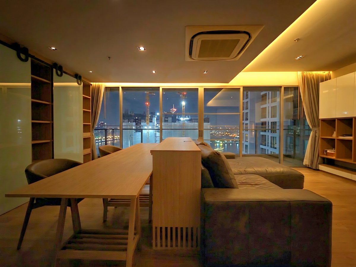 รูป [ราคาดีสุด] ขายคอนโดหรู Starview พระราม 3 ยูนิต Rare Item 3 ห้องนอน 160.3 ตร.ม. Private Lift วิวแม่น้ำ - รูปที่ 4/34