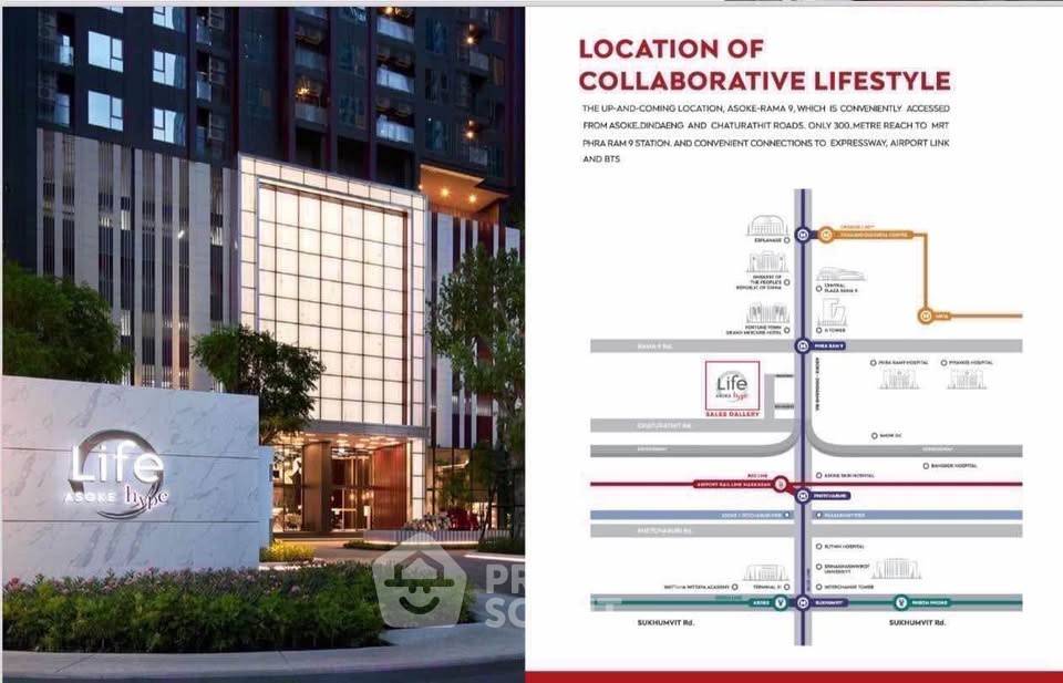 รูป คอนโด 2-ห้องนอน ที่ ไลฟ์ อโศก ไฮป์ ใกล้ ARL มักกะสัน (ID 2168840) - รูปที่ 8/8