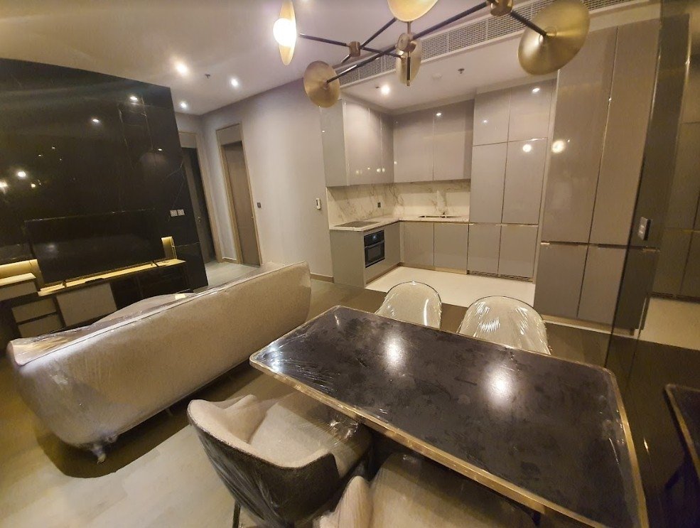 รูป LTH7402 – The Esse at Singha Complex FOR RENT 2 beds 2 baths size 73 Sq.M.Near MRT Phetchaburi station ONLY 75k/month - รูปที่ 2/5