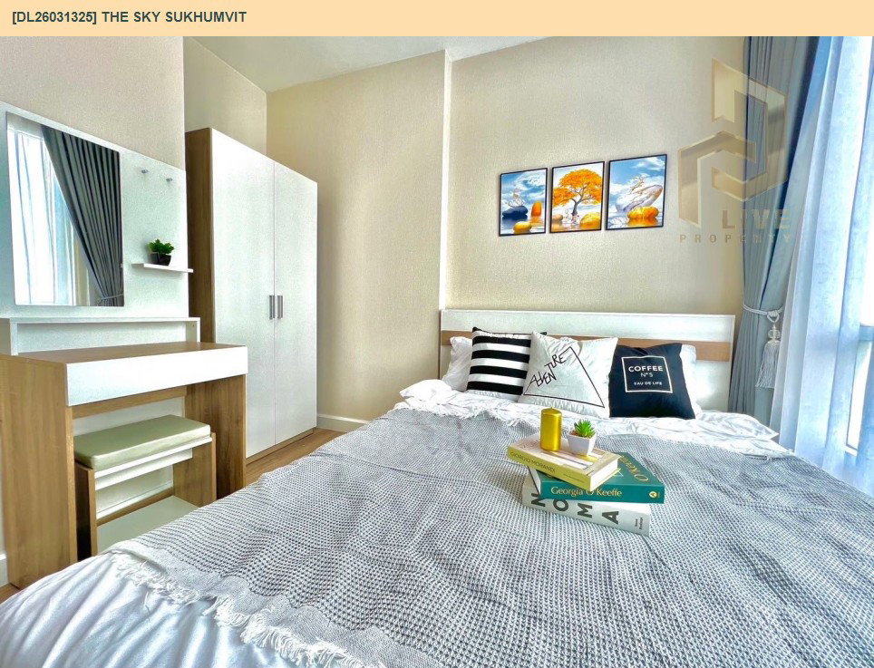 รูป DL26031325 ให้เช่าคอนโด เดอะ สกาย สุขุมวิท (The Sky Sukhumvit) ใกล้ BTS อุดมสุข พร้อมเข้าอยู่ โทรด่วน 0656259498 LineID @257sxzzu - รูปที่ 2/9