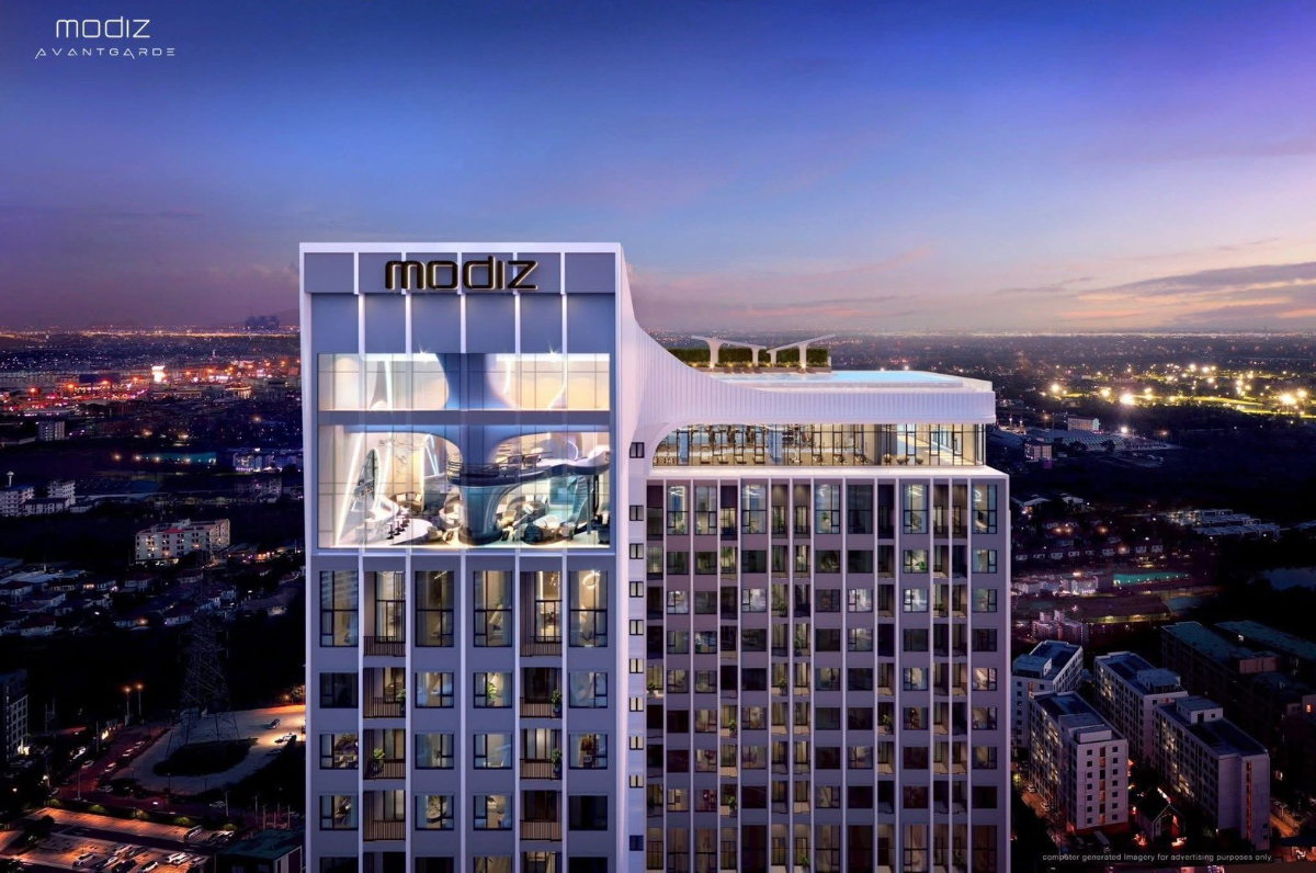 รูป MODIZ AVANTGARDE สูงกว่าเห็นไกลกว่า กับสระว่ายน้ำลอยฟ้า ใกล้ Thammasat University Rangsit เริ่ม 1.99 ลบ.*📞061-6161426 / 065-4496399🟢LINE: @condowsr - รูปที่ 9/10