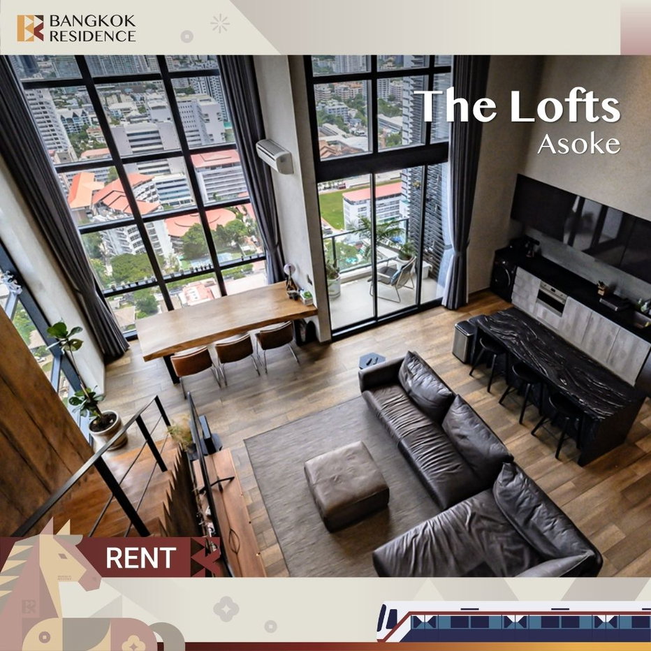 รูป  The Lofts Asoke💎Luxury Duplex Condo in a Heart of Asoke ❤️ ใกล้ MRT เพชรบุรี  - รูปที่ 1/11