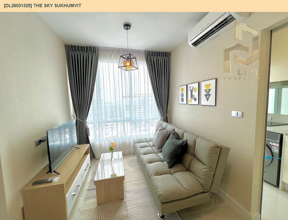 รูป DL26031325 ให้เช่าคอนโด เดอะ สกาย สุขุมวิท (The Sky Sukhumvit) ใกล้ BTS อุดมสุข พร้อมเข้าอยู่ โทรด่วน 0656259498 LineID @257sxzzu - รูปที่ 5/9
