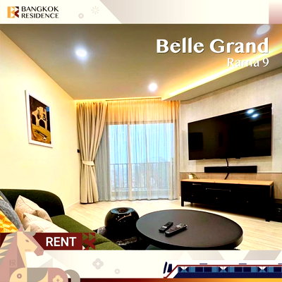 Condos for rent :  Condo for Rent, 101 sqm ⚡️ @Belle Grand Rama 9, near MRT Rama 9, Great price 💸 