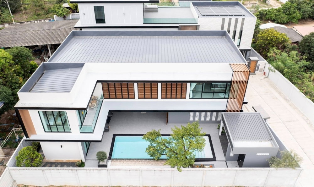 รูป KT0342📲LineID @556ryccg🏡พูลวิลล่ามาบประชัน Ultra Luxury 850ตรม 5ห้องนอนใหญ่🛋️พร้อมเฟอร์นิเจอร์🏊‍♂️สระว่ายน้ำ - รูปที่ 19/19