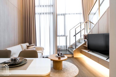 Condos for rent : For rent: Whizdom The Forestias (Mytopia), Duplex unit, 2 floors, fully furnished, with green space view @ 34,000 Baht.