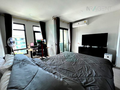 Condos for rent Din Daeng Road : For rent, Aspire Asoke-Ratchada, STUDIO, Floor 6, Building A, near MRT Rama 9.