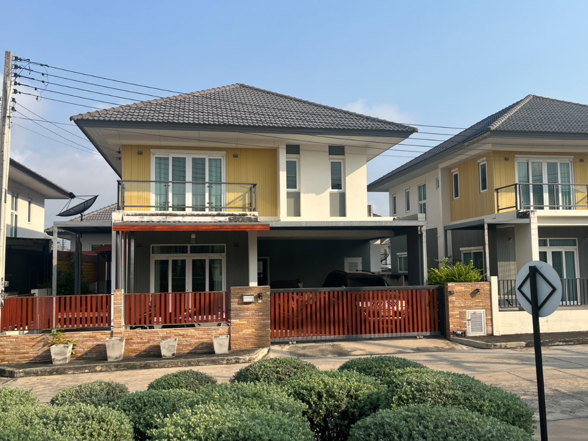 รูป บ้านเดี่ยว 2 ชั้น 3 ห้องนอน 3 ห้องน้ำ 1 ห้องอเนกประสงค์ 2 ที่จอด (พื้นที่ใช้สอย 200 ตรม.) - รูปที่ 1/15