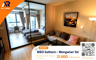 Condos for rent iconsiam : 🔥 Urgent for rent! IDEO Sathorn – Wongwian Yai, near BTS Wongwian Yai and MRT Krung Thonburi, convenient travel.
