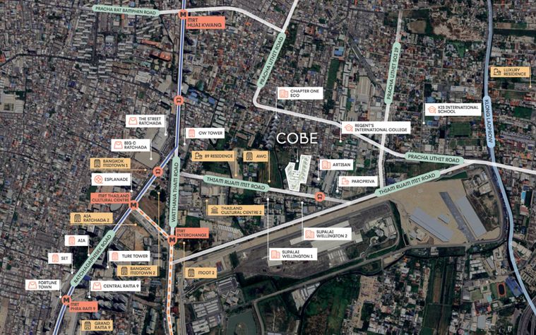 [ขายดาวน์] COBE รัชดา-พระราม 9 (COBE Ratchada-Rama 9) ชั้น 27 | สตูดิโอ 24.50 ตร.ม. ราคา 3,182,700 บาท