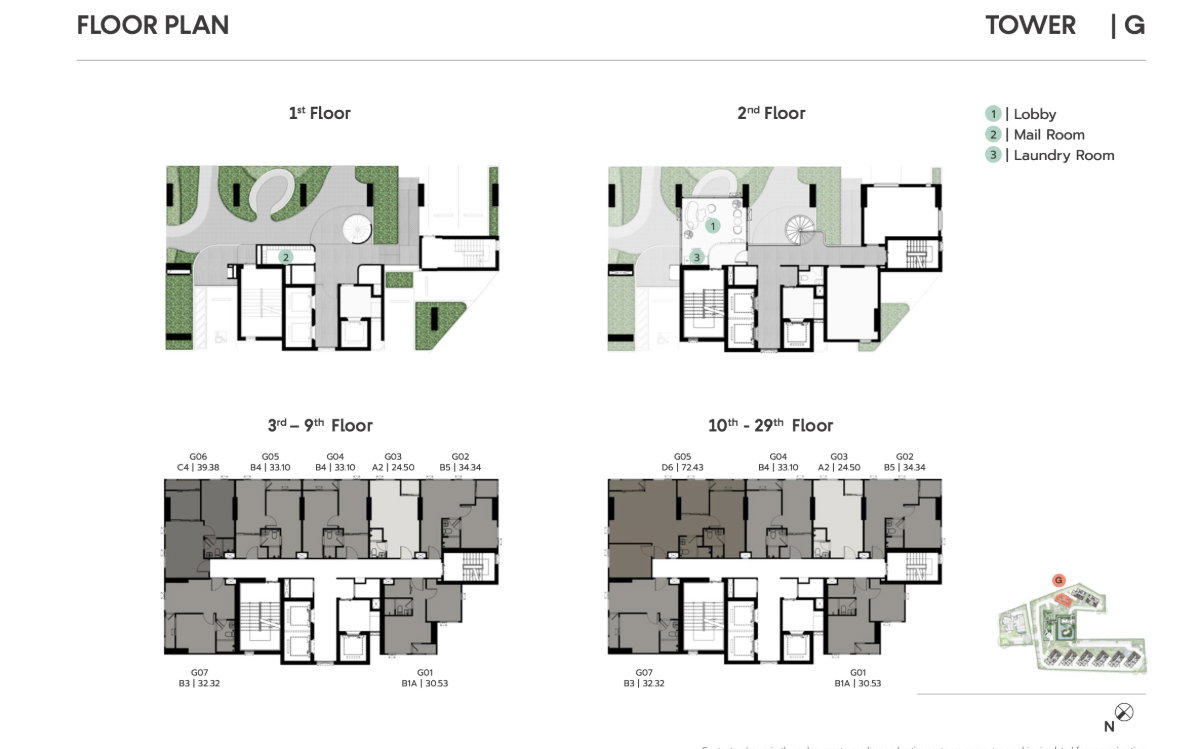 รูป [ขายดาวน์] COBE รัชดา-พระราม 9 | 1 ห้องนอน 33.1 ตร.ม. ชั้น 19 วิวสวย ห้องกว้าง ราคา 4,645,300 บาท - รูปที่ 3/4