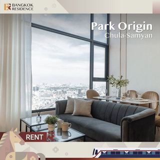 รูปภาพ  Condo for Rent 🌃 Park Origin Chula-Samyan, near MRT Hua Lamphong 🌠 High floor, open view, beautifully decorated and fully furnished 