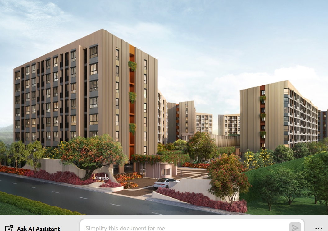 รูป ดีคอนโด โคฟ ดีคอนโดใหม่ย่านกะทู้ - รูปที่ 6/9