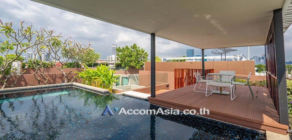 รูป 🔼🔽 AccomA 📩 Pet friendly,Triplex,Private Swimming Pool 3 BR Condominium @Baan Lux Sathorn (AA13510) - รูปที่ 4/18