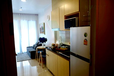 คอนโดให้เช่า : ให้เช่าคอนโด ไอดีโอ รัชดา-ห้วยขวาง อาคาร 1 ชั้น 12 1 ห้องนอน ขนาด 35 ตรม ใกล้ The Street รัชดา