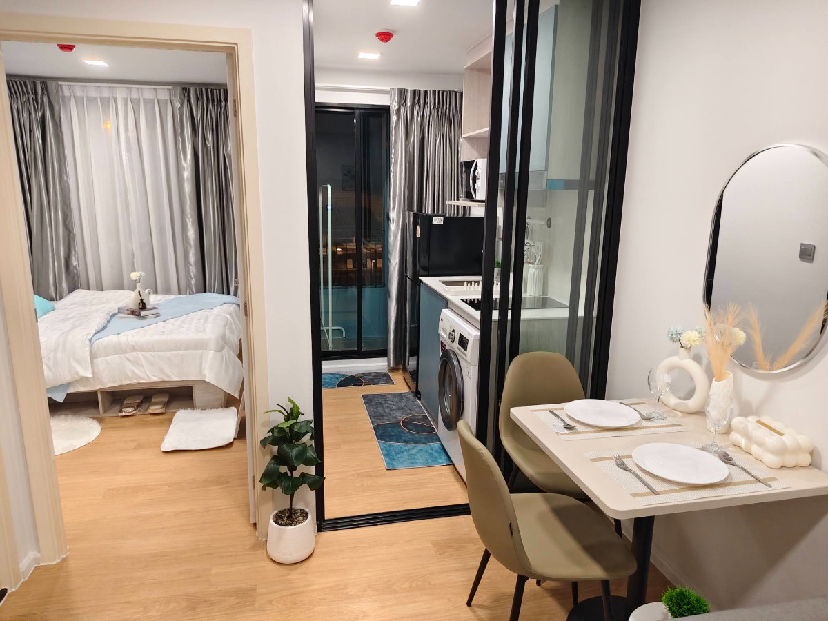 รูป 🕶️ Black Tone Style! Atmoz Kanaal Rangsit | ห้องใหม่เอี่ยม | ตึก C ชั้น 4 วิวนอก 🍃 - รูปที่ 12/19