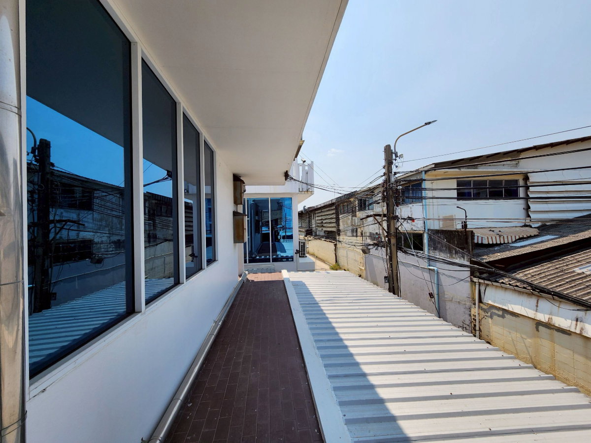 รูป ขายที่ดินพร้อมบ้านออฟฟิศ 378 ตร.วา แปลงมุม ติดรถไฟฟ้าสายสีชมพู สถานี กม.6  - รูปที่ 22/24