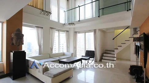 🔼🔽 AccomA 📩 Duplex Condo,Double High Ceiling 3 BR Condominium @Langsuan Ville (2000404)