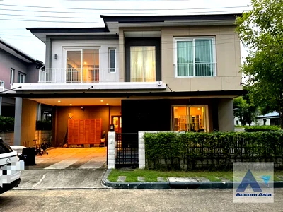 บ้านเดี่ยวให้เช่า : 🔼🔽 AccomA 📩  3 BR House @The City Sukhumvit Bangna (AA42617)
