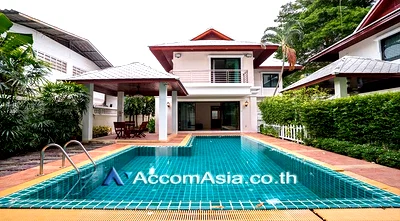 Houses for rent วิทยาลัยสารพัดช่างธนบุรี : 🔼🔽 AccomA 📩  Family-friendly house with private pool and garden in Sathorn (AA27509)