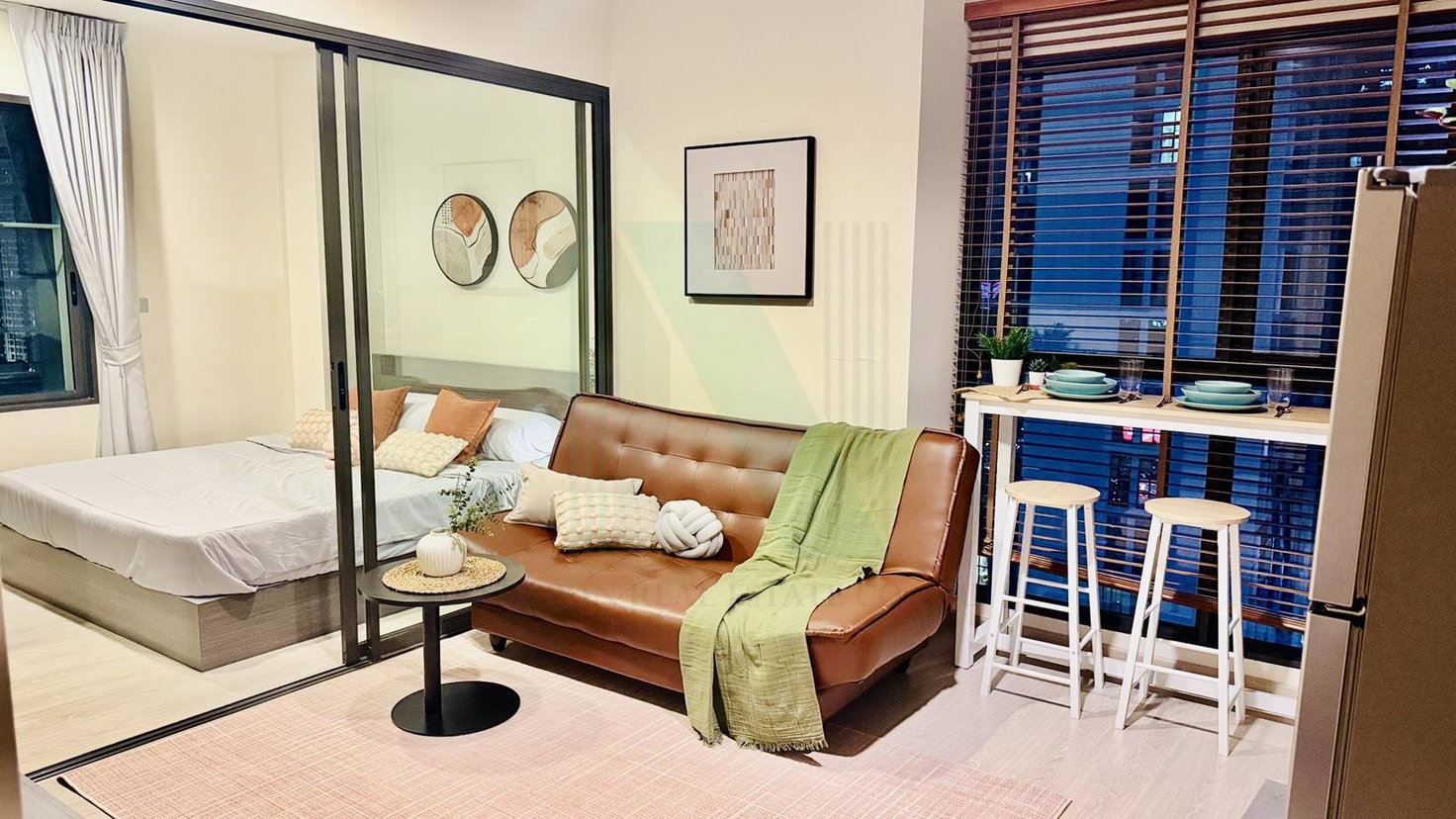 รูป 🎉 ให้เช่าคอนโด ริทึ่ม อโศก 2 อาคาร 1 ชั้น 21 1 ห้องนอน ขนาด 28 ตรม ใกล้ ฟอร์จูน ทาวน์ - รูปที่ 2/8