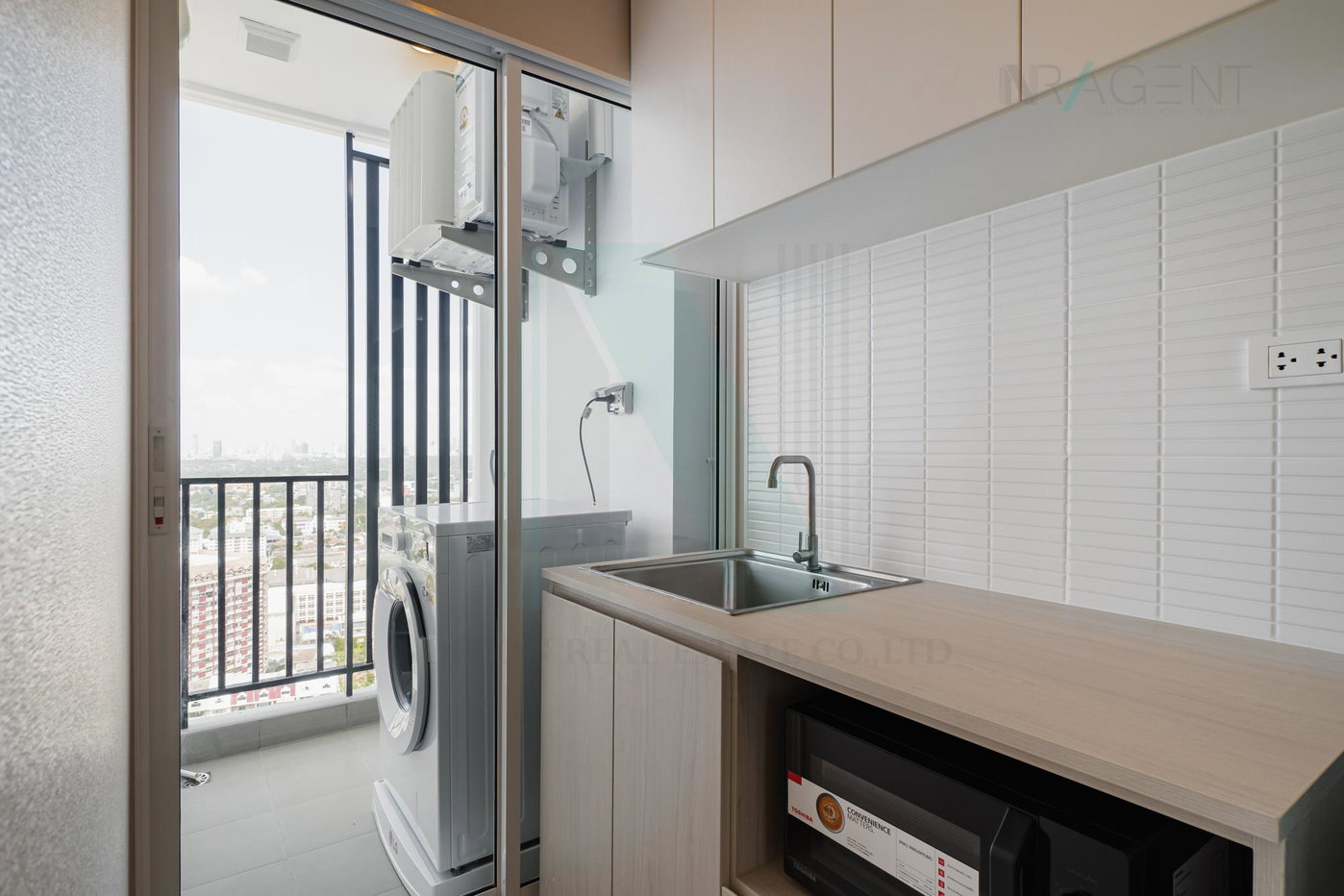 รูป 🚩 ให้เช่าคอนโด รีเจ้นท์ โฮม บางนา อาคาร B ชั้น 31 สตูดิโอ ขนาด 28 ตรม ใกล้ BTS บางนา - รูปที่ 8/8