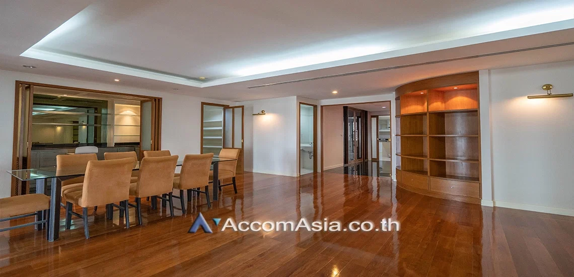 รูป 🔼🔽 AccomA 📩 Elegant-designed condo with teak floors in quiet Sathorn cul-de-sac (21270) - รูปที่ 1/10