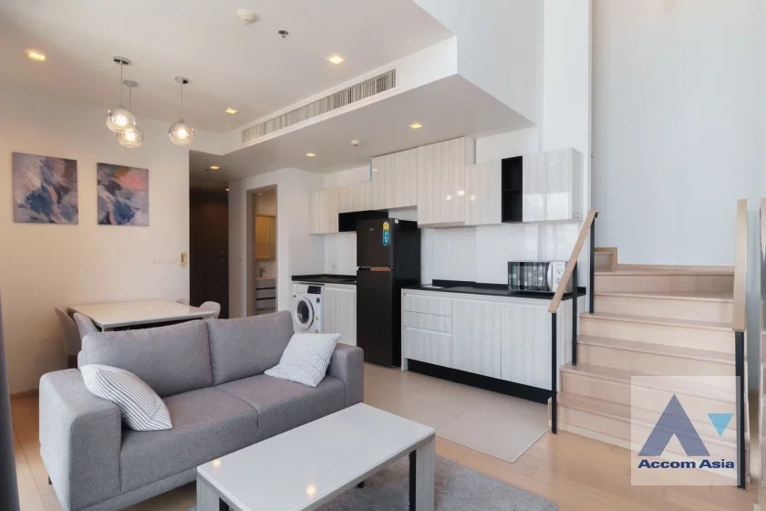 รูป 🔼🔽 AccomA 📩 Duplex Condo,Double High Ceiling 2 BR Condominium @HQ Thonglor (AA25489) - รูปที่ 4/18