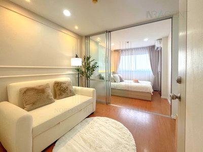 ขายคอนโด : ขายคอนโด ลุมพินี คอนโดทาวน์ รามอินทรา - ลาดปลาเค้า 2 อาคาร 1 ชั้น 8 1 ห้องนอน ขนาด 26 ตรม ใกล้ ห้างสรรพสินค้า บิ๊กซี