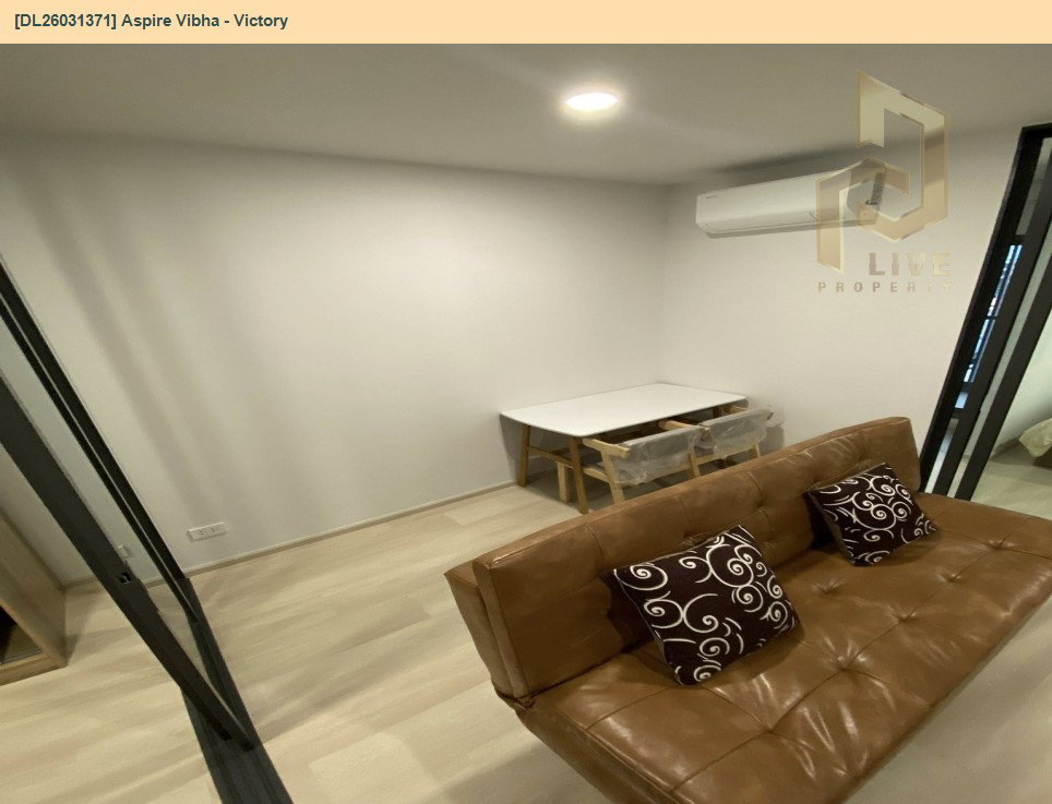 รูป DL26031371 ให้เช่าคอนโด แอสปาย วิภา - วิคตอรี่ (Aspire Vibha - Victory) ใกล้ ARL พญาไท พร้อมเข้าอยู่ โทรด่วน 0614453194 LineID @162cjixi - รูปที่ 2/8
