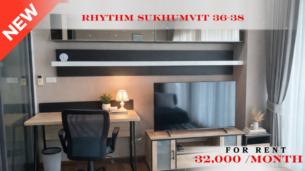 รูป 🍀🍀 Modern Room💙 ให้เช่า📌 ริทึ่ม สุขุมวิท 36-38 (Line:@rent2022)BTS ทองหล่อ ✨พร้อมเข้าอยู่ ✨ A10617 - รูปที่ 1/10