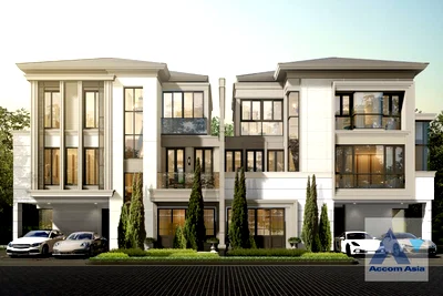 เช่าบ้านเดี่ยว สถาบันการบินพลเรือน : 🔼🔽 AccomA 📩  4 BR House @Baan Klang Muang Classe Ratchayothin (AA44446)