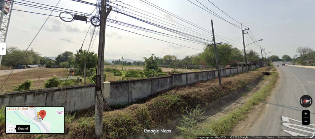 รูป ขาย ที่ดิน ทำเลดี 11-1-84.8 ไร่ ติดถนนใหญ่ 107 เชียงใหม่ - แม่แตง - รูปที่ 4/8