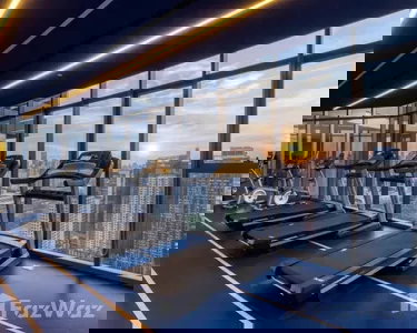 รูป ให้เช่า Ideo Rama 9 – Asoke | Duplex ชั้นสูง วิวเมือง | ใกล้ MRT 400 ม. - รูปที่ 12/15