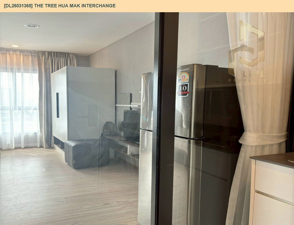 รูป DL26031365 ให้เช่าคอนโด เดอะ ทรี หัวหมาก อินเตอร์เชนจ์ (The Tree Hua Mak Interchange) ใกล้ รถไฟฟ้า 3 สาย พร้อมเข้าอยู่ โทรด่วน 0842740999 LineID @523dslwi - รูปที่ 8/11