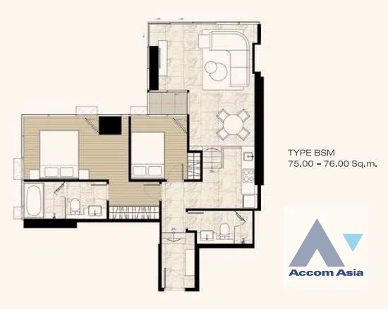 picture 🔼🔽 AccomA 📩  2 BR Condominium @Ashton Silom (AA41042) - 8/8
