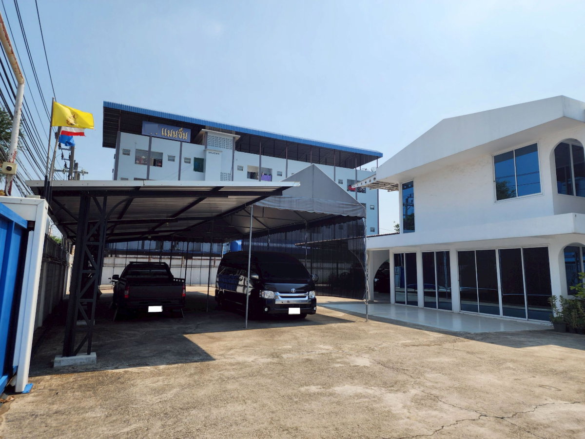 รูป ขายที่ดินพร้อมบ้านออฟฟิศ 378 ตร.วา แปลงมุม ติดรถไฟฟ้าสายสีชมพู สถานี กม.6  - รูปที่ 3/24